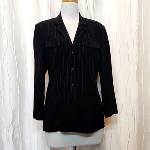 Escada Pinstripe New Wool Light Blazer
